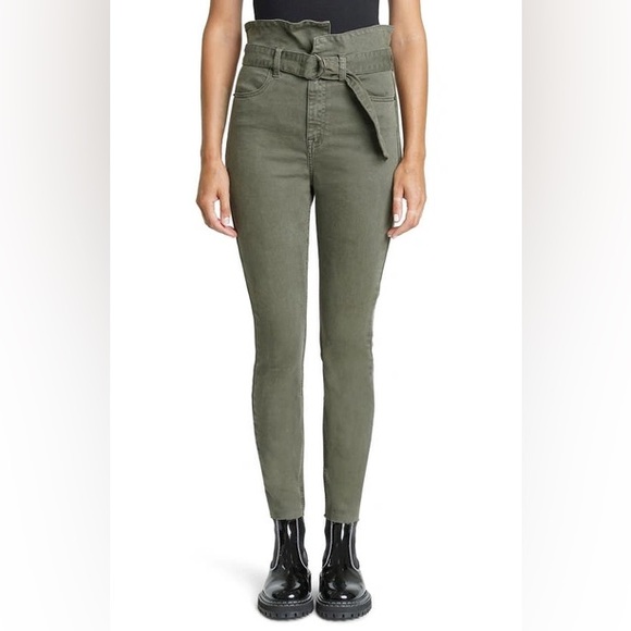 Shop Pistola Inez Paperbag Skinny In Eden - Picture 4 of 7